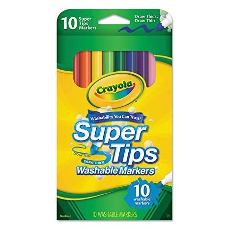Crayola 10 SuperTips Markers  Medium Tip