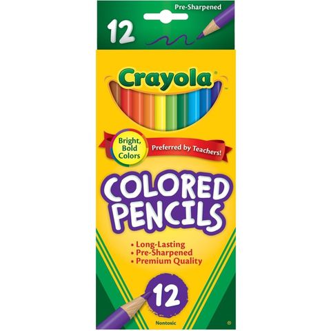 Clr Pencil Crayola 12's