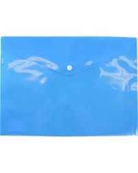 Plastic Document Wallet A4 (osmer) Blue