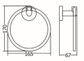 Roul Chrome Towel Ring