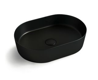 Quay Oval 500x330x120 Matte Black Basin