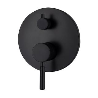 Vetto Wall Diverter Mixer Matte Black