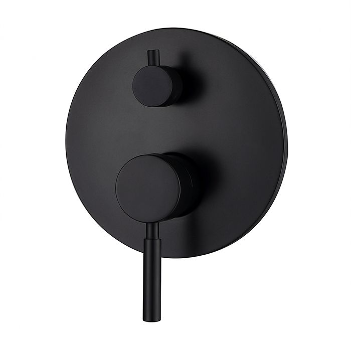 Vetto Wall Diverter Mixer Matte Black