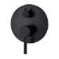 Vetto Wall Diverter Mixer Matte Black