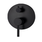 Vetto Wall Diverter Mixer Matte Black