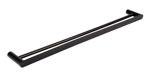 Vetto / Celine 750mm Matte Black Double Towel Rail