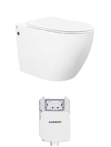 Voghera Toilet Package - WF Pan, Geberit Sigma8 Cistern (Button Sold Separately)