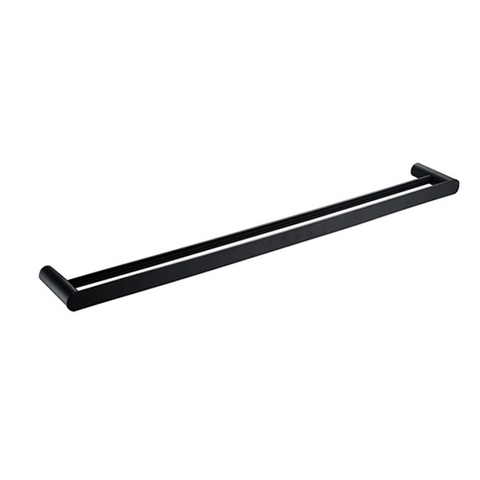 Vetto / Celine 600mm Matte Black Double Towel Rail