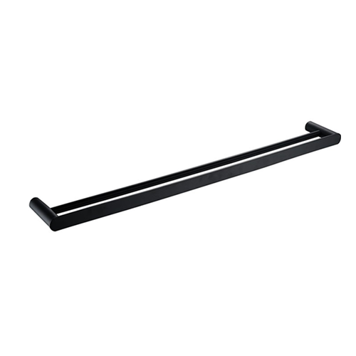 Vetto / Celine 600mm Matte Black Double Towel Rail