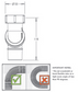 Plastec Flexidinger Cap & Lining Kit 40mm For Bathtub
