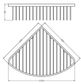 Roul Chrome Corner Basket 205x205x90mm