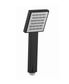 Zevio / Oskar  Black Shower Rail with Square Handheld Shower Piece