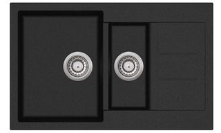 Granite Sink 1 & 1/2 Bowl Black