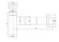Bottle Trap Square Black 32/40mm Waste, 40mm Connection