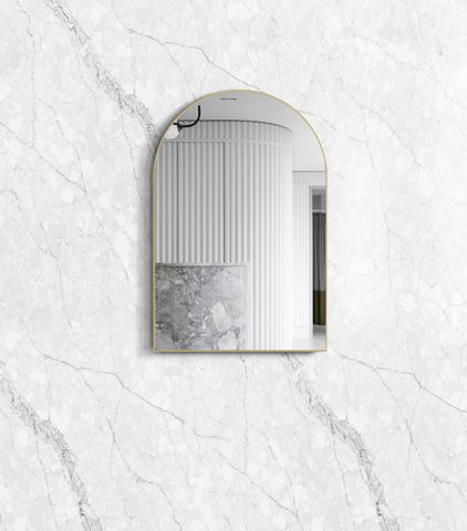Archie 900(H)x600(W) Gold Metal Framed Mirror