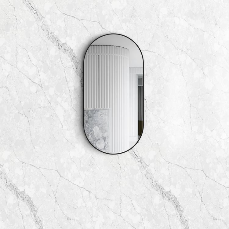 Noosa 900(H)x450(W) Black Metal Frame Mirror