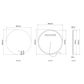 LED Bondi 800mm Frameless Mirror