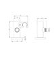 Vetto Brushed Nickel Handheld Shower Set Round