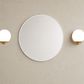 Attica Baia 700mm Matte White Framed Premium Round Mirror 1011708