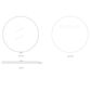 Attica Baia 700mm Matte White Framed Premium Round Mirror 1011708