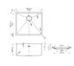 Axon Sink 45S 450x450x220 Argent Gold