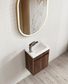 Mini Ensuite Vanity 400mm Sable Walnut Fluted Vanity