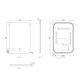 LED Newport 900(H)x600(W) Frameless Tuffi Mirror - Install Horizontal or Vertical