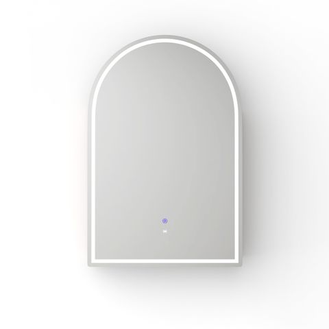 LED Arched 900x600 White Shaving Cabinet