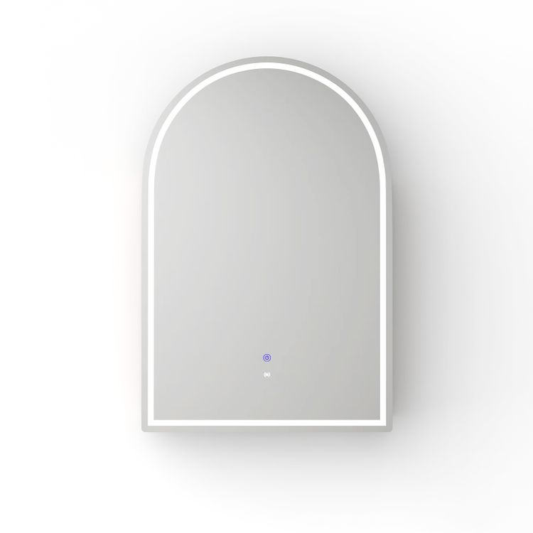 LED Arched 900x600 White Shaving Cabinet