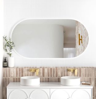 LED Noosa 1500(W)x750(H) Frameless Tuffi Mirror - Install Horizontal or Vertical