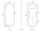LED Noosa 1800(W)x750(H) White Metal Frame Mirror- Install Horizontal or Vertical