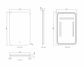 LED Newport 1200(W)x750(H) Frameless Tuffi Mirror - Install Horizontal or Vertical