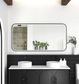 LED Newport 1500(W)x750(H) Black Metal Frame Mirror- Install Horizontal or Vertical