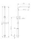 Pavia Twin Shower On Rail 250mm Shower Head Round Gunmetal