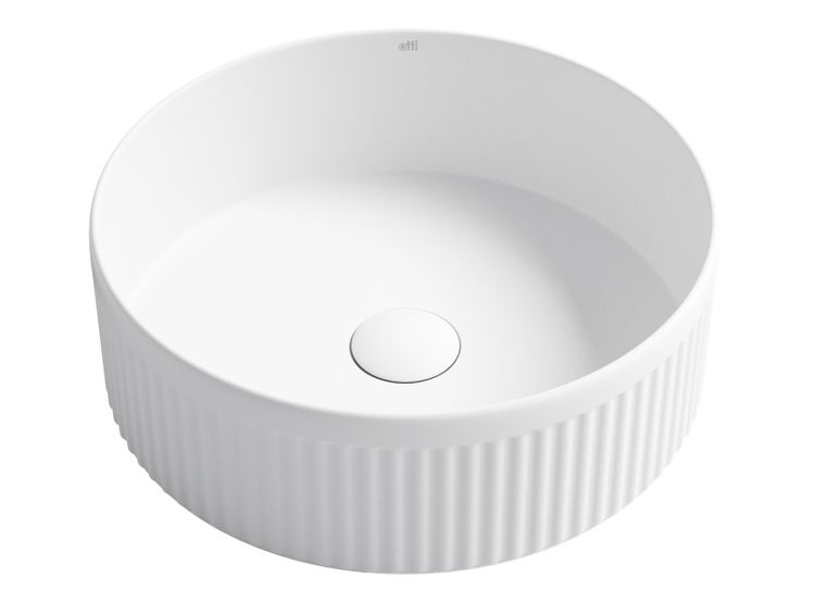 Oxford Round 395x395x120 Matte White Basin