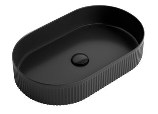 Kensington Oval 580x360x120 Matte Black Basin