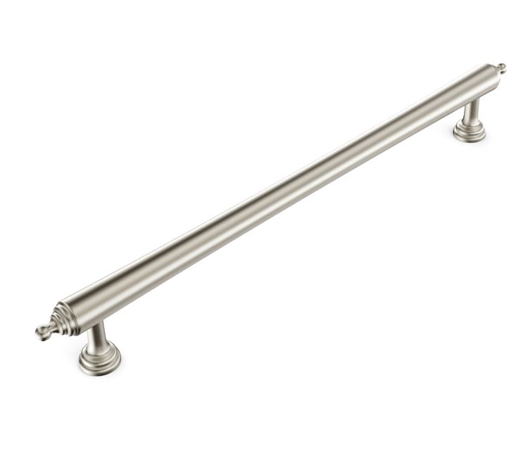 Heirloom - 233mm  Brushed Nickel Handle (Premium Solid Brass Construction)