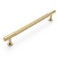 Soho - 225mm Brushed Brass Handle (Premium Solid Brass Construction)