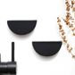 Dune - 80mm Matte Black Handle (Premium Solid Brass Construction)