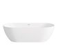 Attica Manolo 1700 Matte White Bath with Overflow