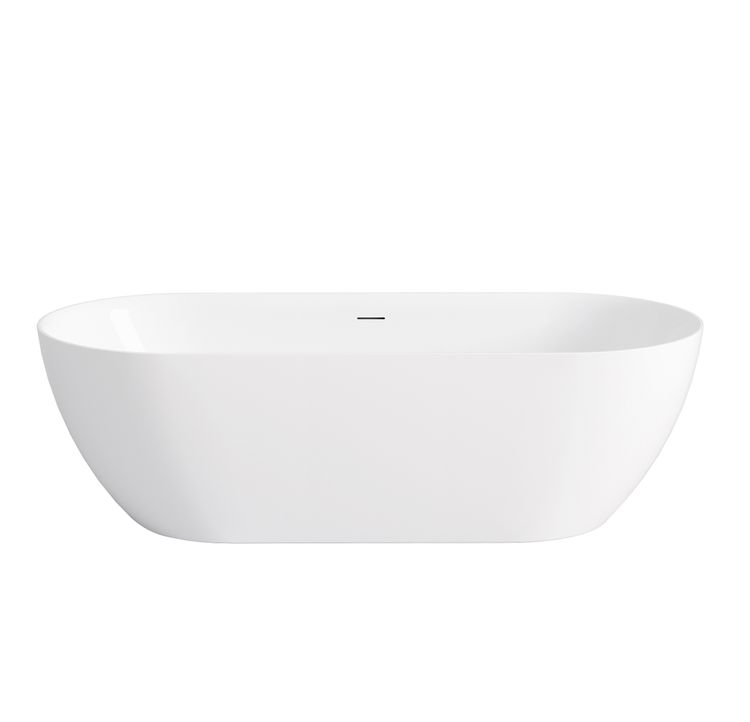 Attica Manolo 1700 Gloss White Bath with Overflow