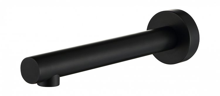 Roul Matte Black Bath Spout Round