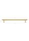 Heirloom - 233mm Brushed Brass Handle (Premium Solid Brass Construction)
