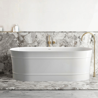 Attica Bondi 1700 Gloss White Bath with Overflow