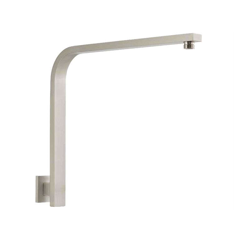 Zevio / Oskar  Brushed Nickel Gooseneck Shower Arm Square