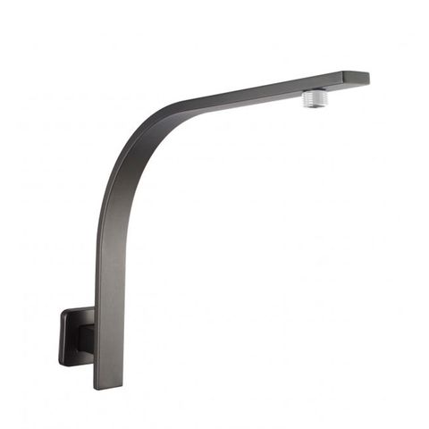 Zevio / Oskar  Gun Metal Gooseneck Shower Arm Square