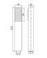 Zevio / Oskar  Chrome Handheld Shower Set Square