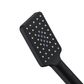 Zevio / Oskar  200mm Matte Black Twin Shower On Rail Bottom Inlet Square