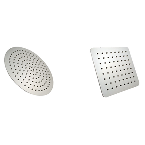 Zevio / Oskar  250mm Chrome Shower Head Stainless Steel Square