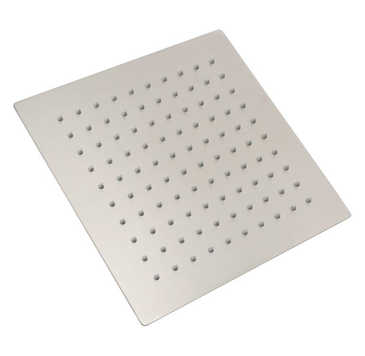 Zevio / Oskar  250mm Brushed Nickel Shower Head Stainless Steel Square